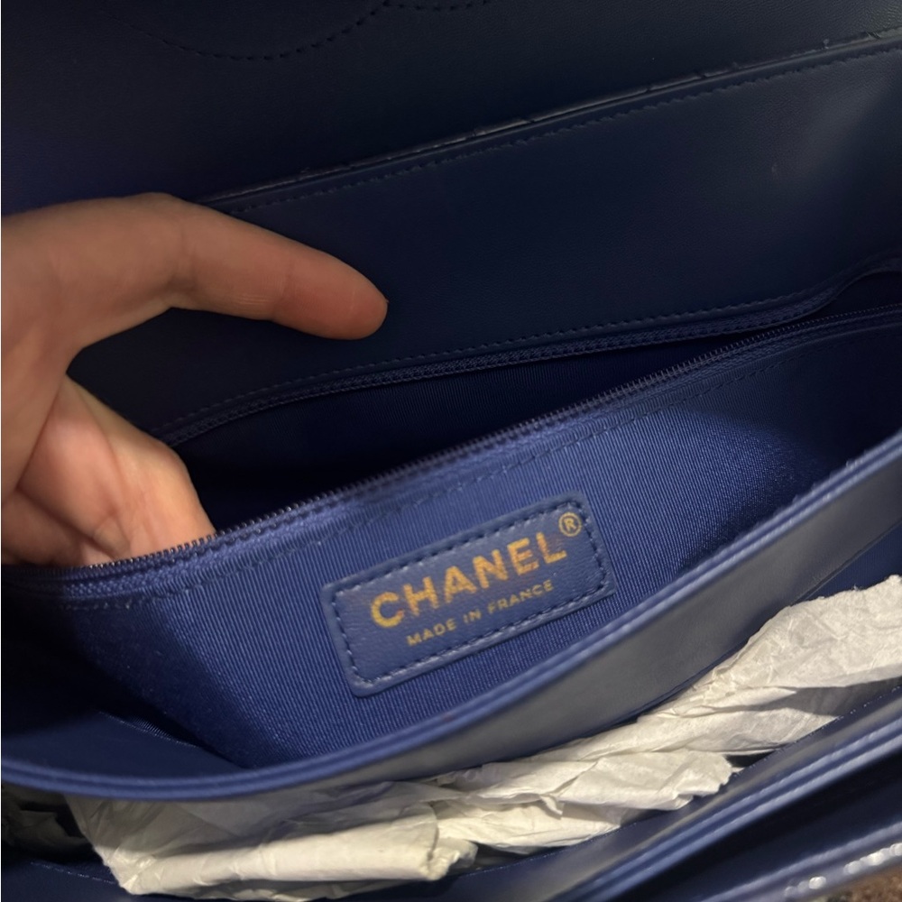 NEW Chanel Goatskin Quilted 3 Pocket Accordion Flap Bag Handbag - Picture 7 of 11